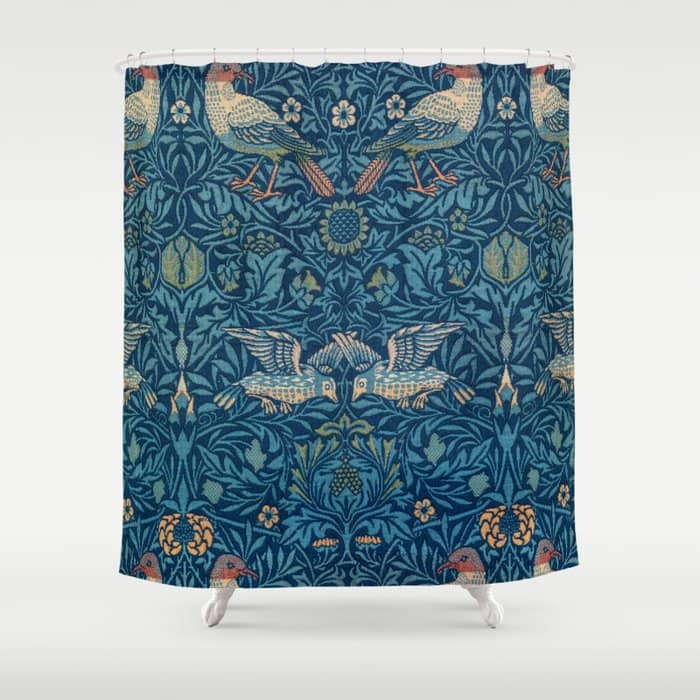 William Morris "Birds" 1. Shower Curtain