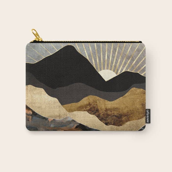 Copper And Gold Mountains Carry All Pouch