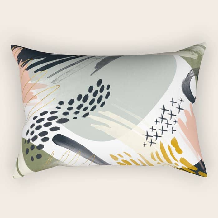 Abstract Autumn Season Rectangular Pillow