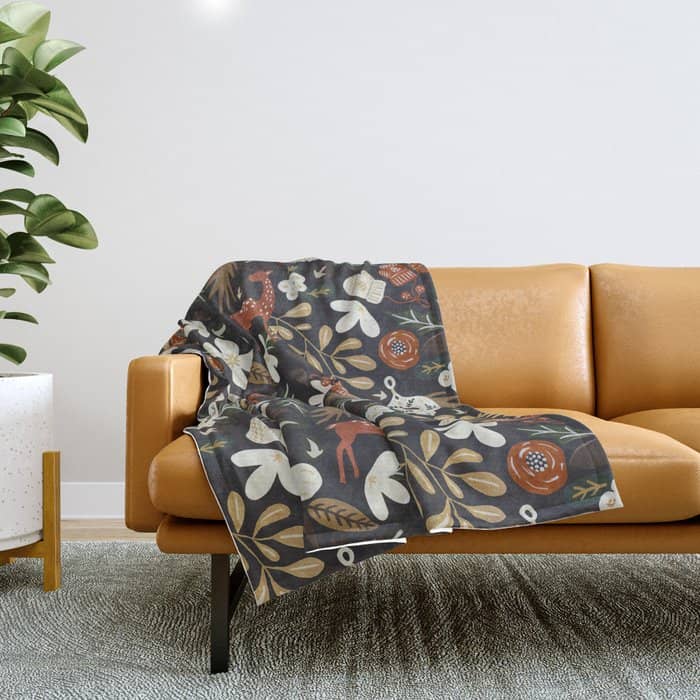 Christmas Holiday Night Iii Throw Blanket