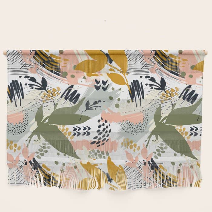 Abstract Strokes Still Life Wall Hanging