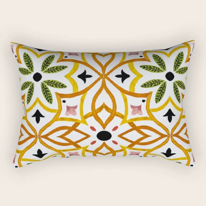 Obsession Nature Mosaics Rectangular Pillow