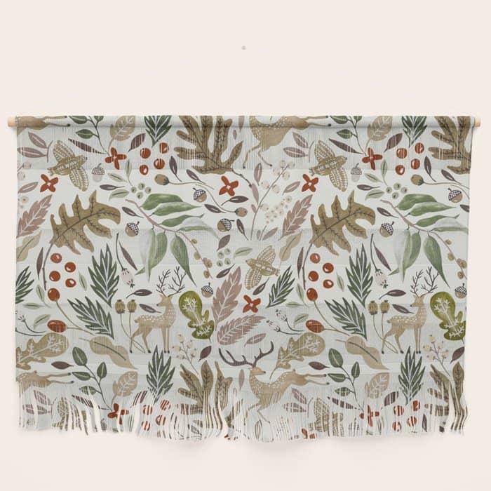 Christmas In The Wild Nature Wall Hanging
