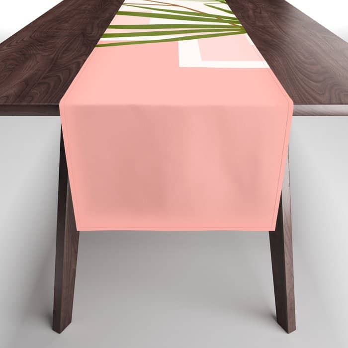Summer In Belize Abstract Landscape Table Runner