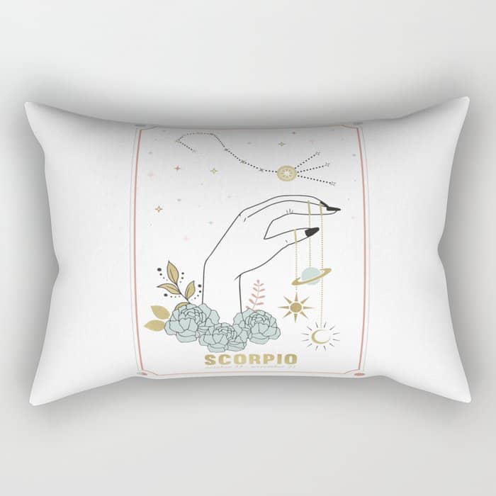 Scorpio Zodiac Series Rectangular Pillow