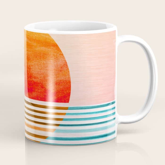 Minimalist Sunset Iii / Abstract Landscape Coffee Mug