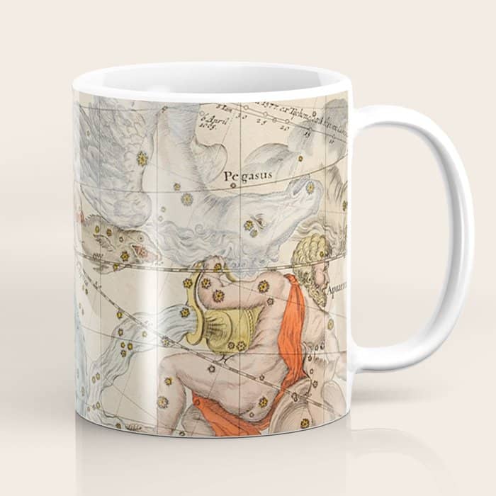 Vintage Celestial & Astrological Map  (1693) Coffee Mug