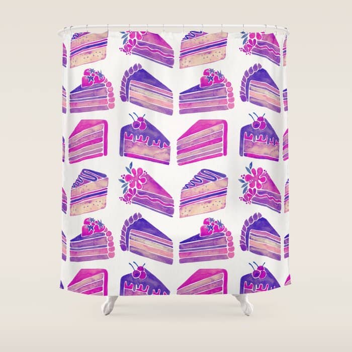 Cake Slices - Unicorn Palette Shower Curtain