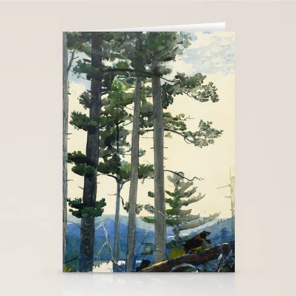 Winslow Homer - Old Settlers,1892 Stationery Card
