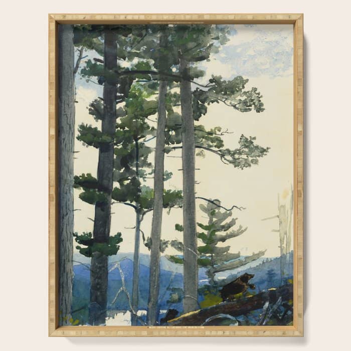 Winslow Homer - Old Settlers,1892 Serving Tray