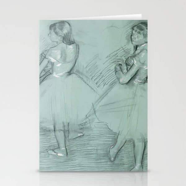 Two Dancers By Edgar Degas, 1879 Stationery Card