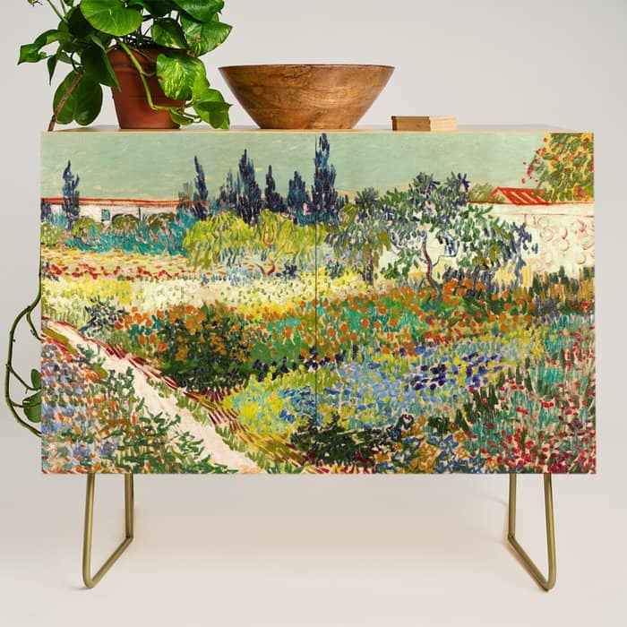 Vincent Van Gogh - Garden At Arles Credenza