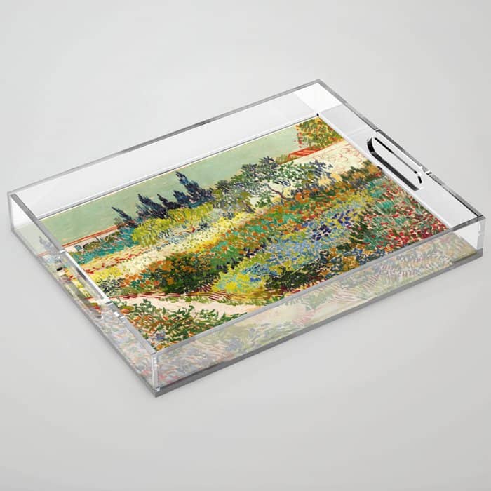 Vincent Van Gogh - Garden At Arles Acrylic Tray