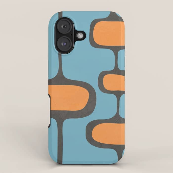 Mid-Century Modern Abstract Art 17 Iphone Case
