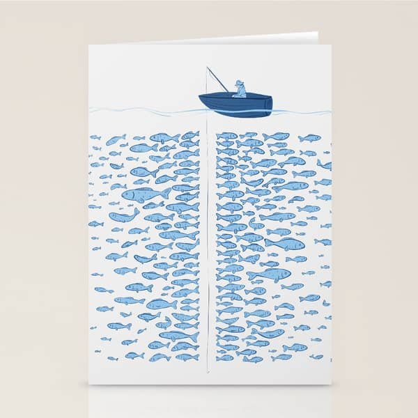 217 Finicky Fish (Plenty Of Fish In The Sea) Stationery Card