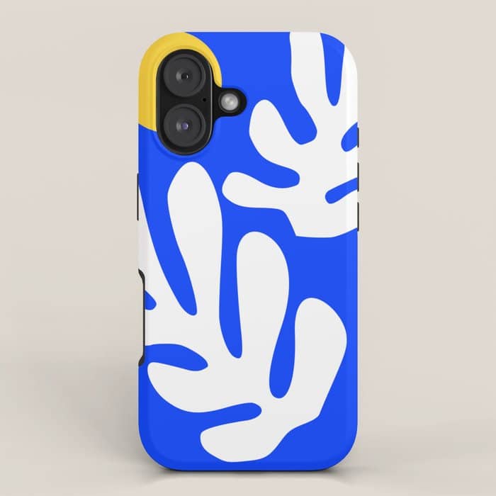 Henri Matisse - Leaves - Deep Blue Iphone Case