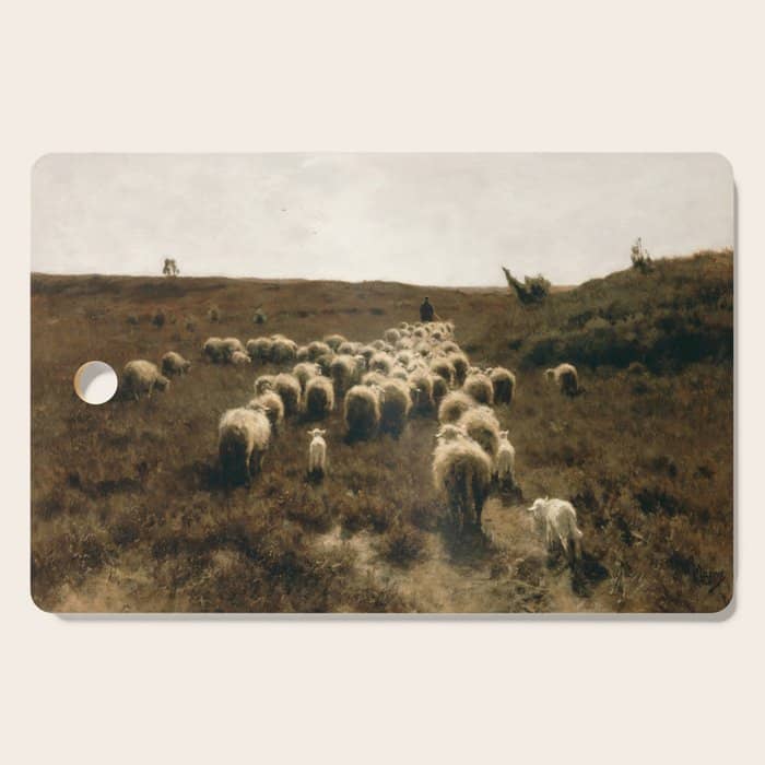 The Return Of The Flock, Laren By Anton Mauve Cutting Board