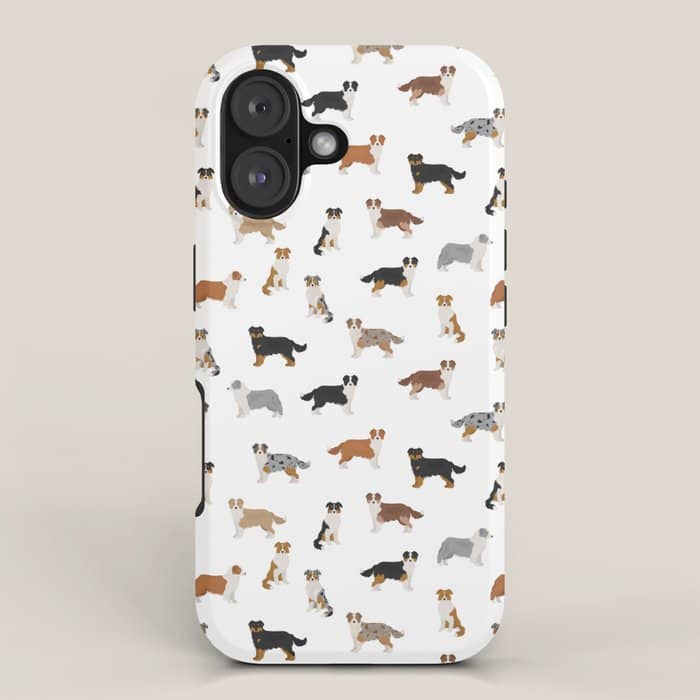 Australian Shepherd Colors Pattern Iphone Case