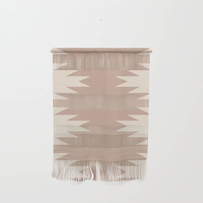 Geometric Southwestern Minimalism - Neutral Natural Beige Wall Hanging