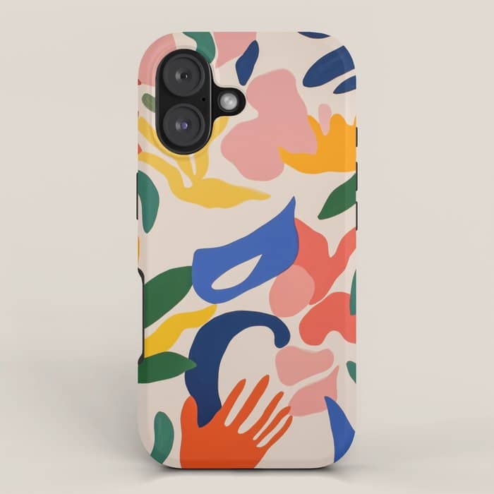Matisse Style Abstract Cut Outs Illustrations Iphone Case