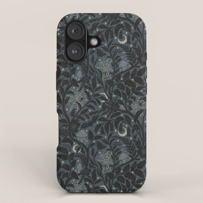 Mysterious Garden - Midnight Blue Iphone Case