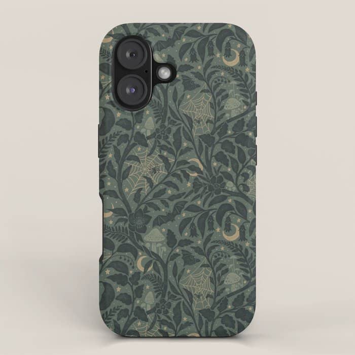 Mysterious Garden - Moss Green Iphone Case