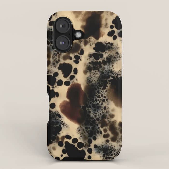 Leopard Animal Print Abstract Elegant Iphone Case