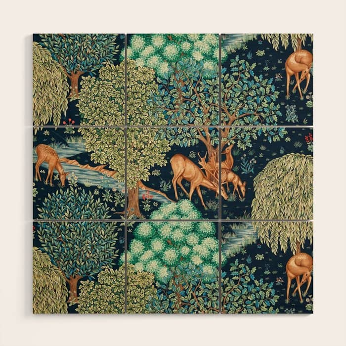 William Morris "The Brook" 1. Wood Wall Art