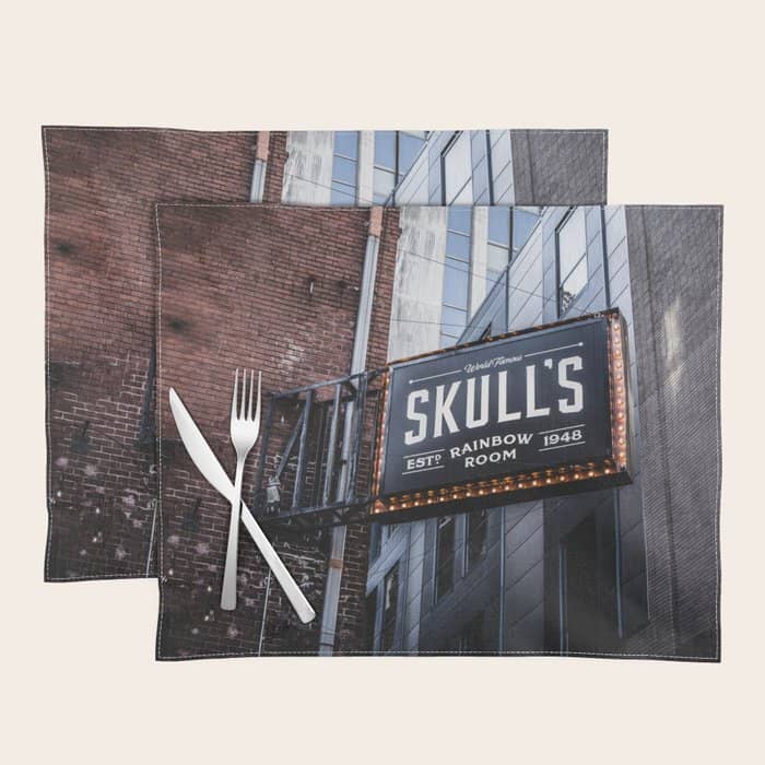 Skull'S Rainbow Room Nashville Tennessee Placemat