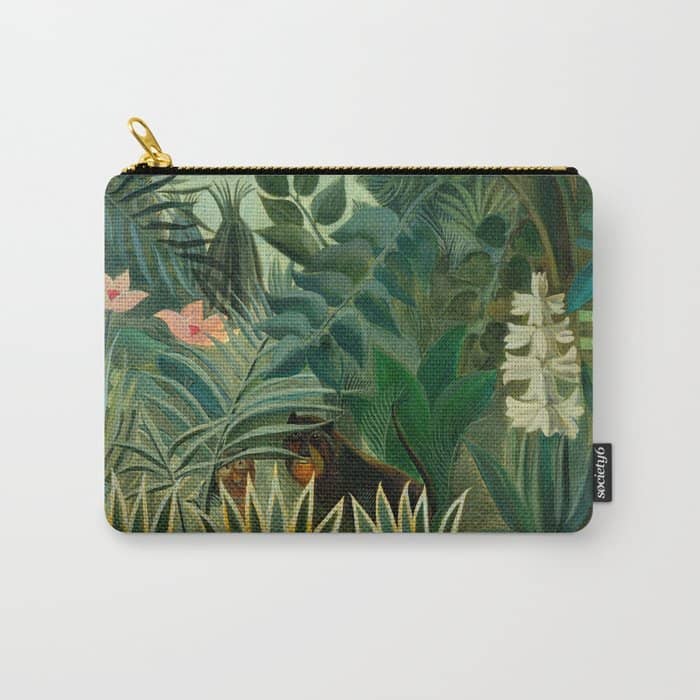 Henri Rousseau "The Equatorial Jungle" Carry All Pouch