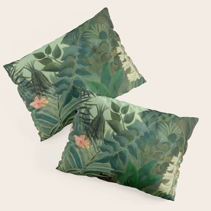 Henri Rousseau "The Equatorial Jungle" Pillow Sham