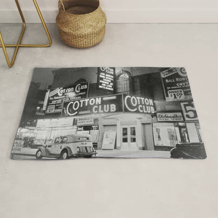 African American Harlem Renaissance Cotton Club Jazz Age Photograph Rug