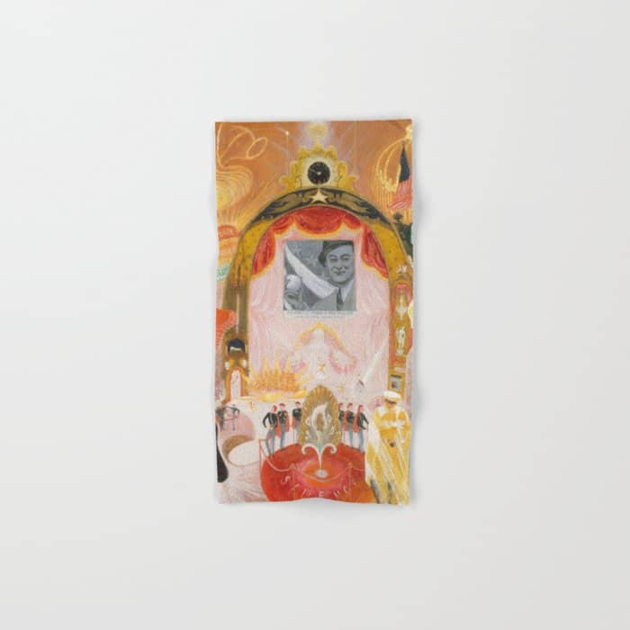 Florine Stettheimer "The Cathedrals Of Broadway" Bath Towel