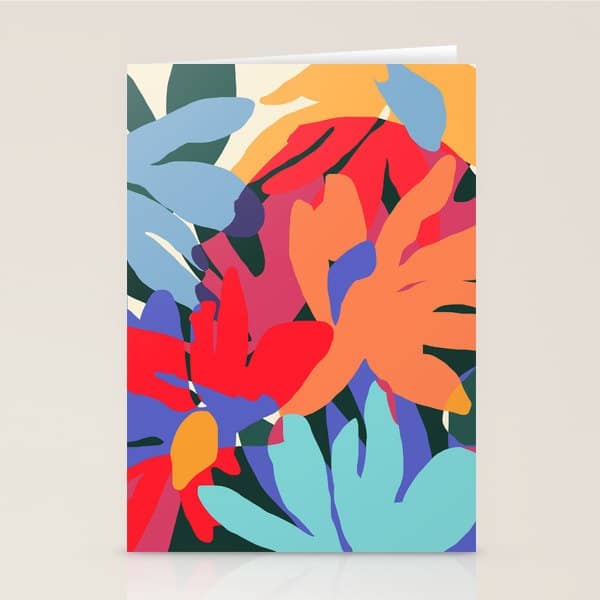 Where Flowers Blossom, So Does Hope. #Painting #Abstract Stationery Card