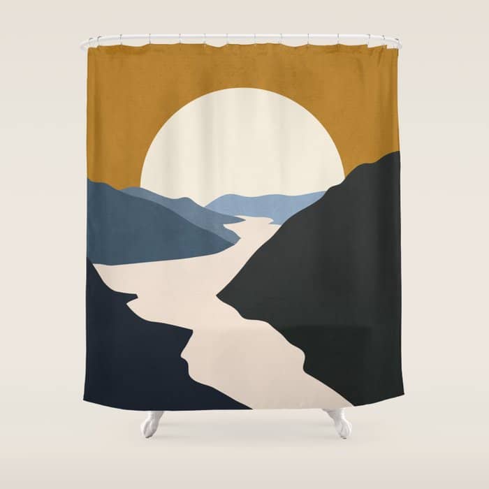 Abstract Art / Landscape 5 Shower Curtain