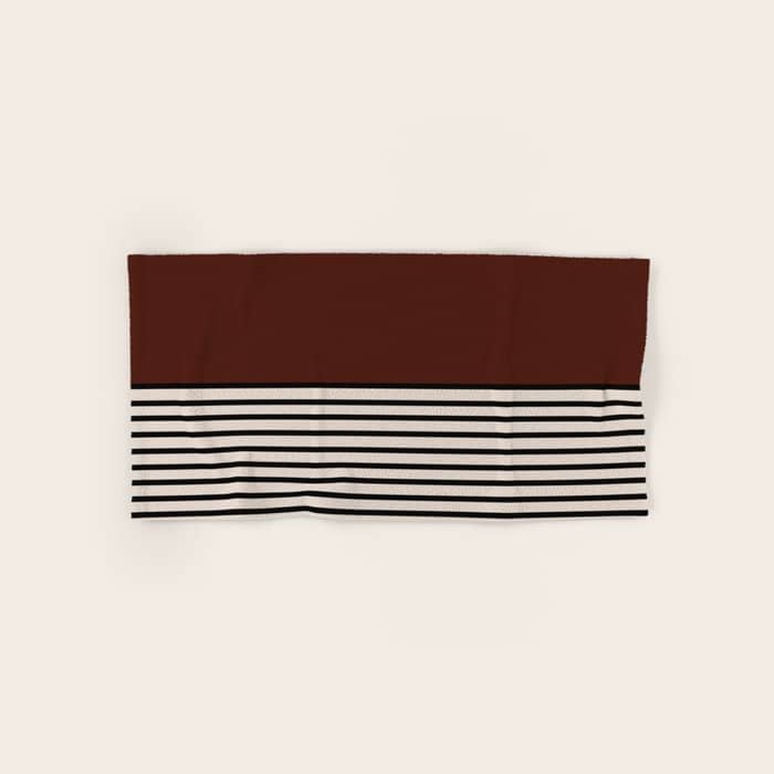 Sunrise Sunset Iii - Deep Red Bath Towel