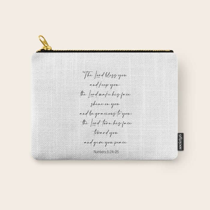 The Lord Bless You  - Numbers 6:24-26 Carry All Pouch