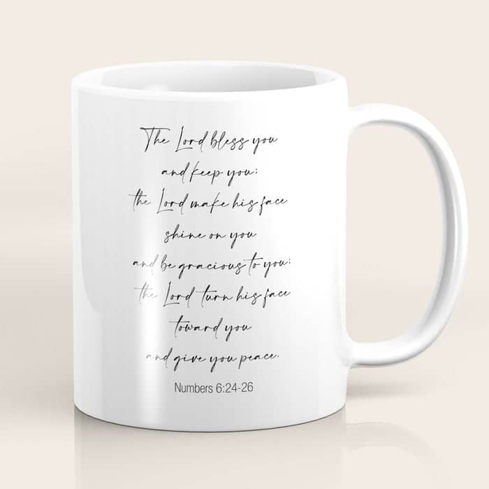 The Lord Bless You  - Numbers 6:24-26 Coffee Mug