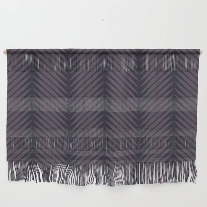 Palm Leaf Pattern - Midnight Wall Hanging