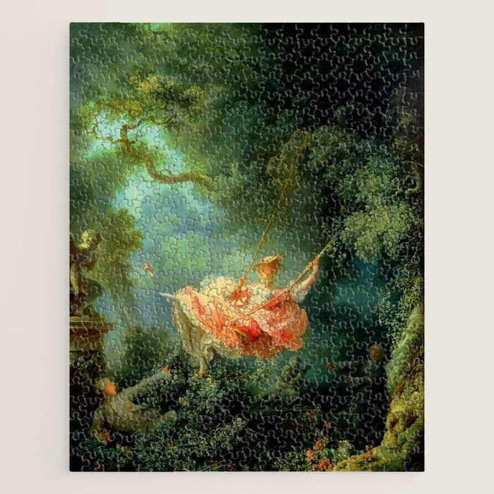 Jean-Honoré Fragonard "The Swing (L'Escarpolette)(The Happy Accidents Of The Swing") Jigsaw Puzzle
