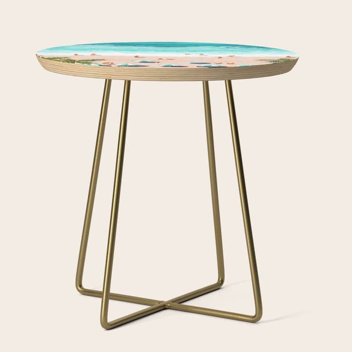 Dream In Colors Borrowed From The Sea | Ocean Tropical Beachy Summer | Swim Surf Travel Vacation Side Table