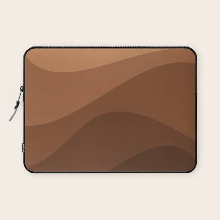 Abstract Color Waves - Desert Tones Laptop Sleeve