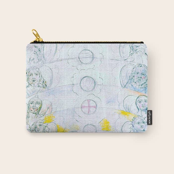 William Blake "Illustrations To Dante'S Divine Comedy - The Vision Of The Deity" Carry All Pouch
