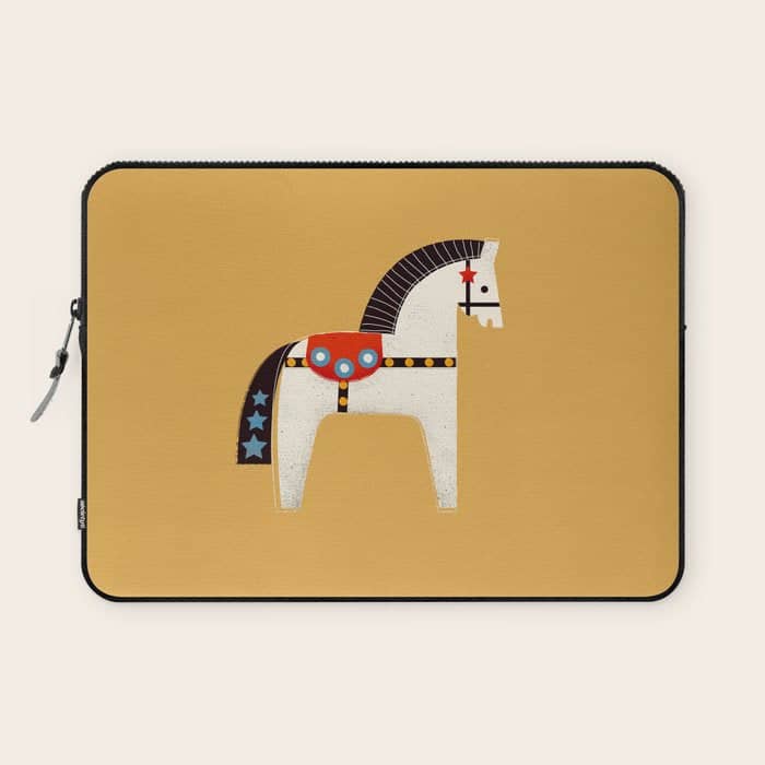 Festive Pony - Illustration Laptop Sleeve
