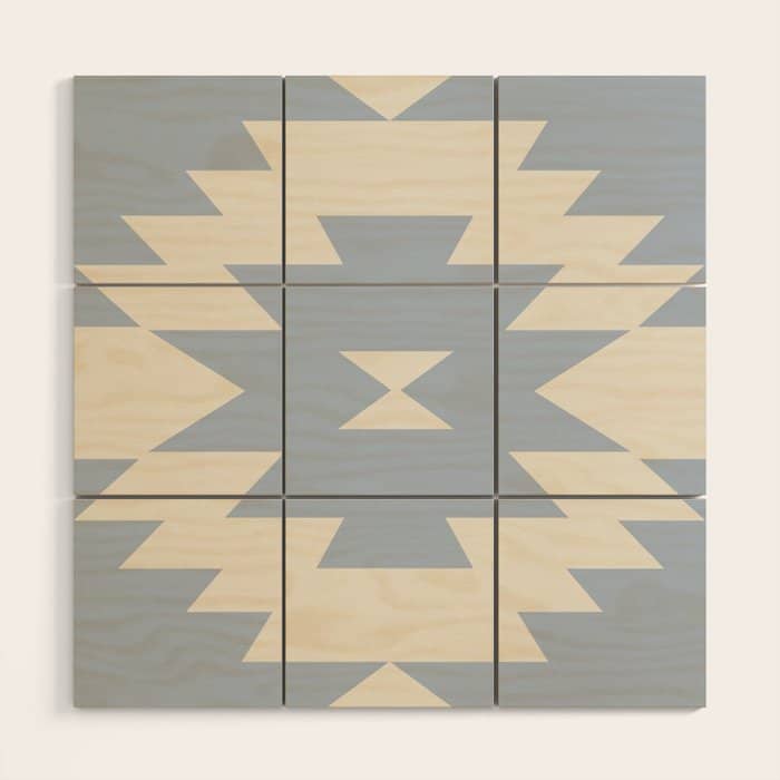 Southwestern Minimalism - Sky Blue Wood Wall Art