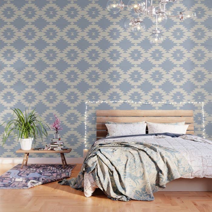 Southwestern Minimalism - Sky Blue Wallpaper