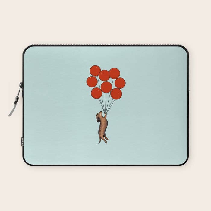 I Believe I Can Fly Dachshund Laptop Sleeve