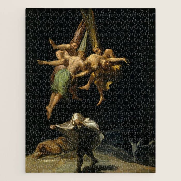Francisco Goya "Witches' Flight Also Known As Witches In Flight Or Witch" Jigsaw Puzzle