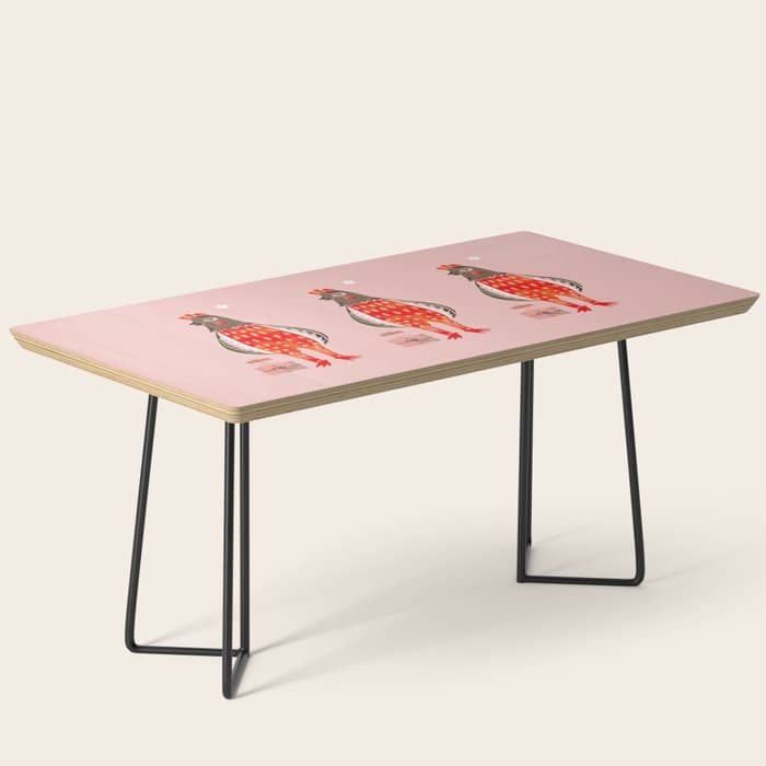 Christmas Chicken - Illustration Coffee Table