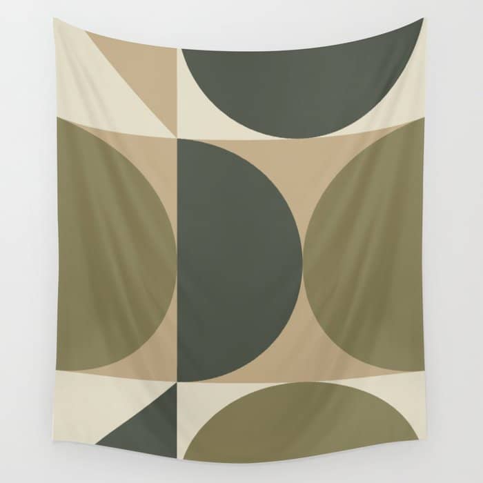 Abstract Scandinavian Art 342 Mid Century Modern Wall Tapestry